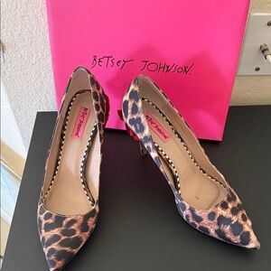 Betsey Johnson Animal Print Heels